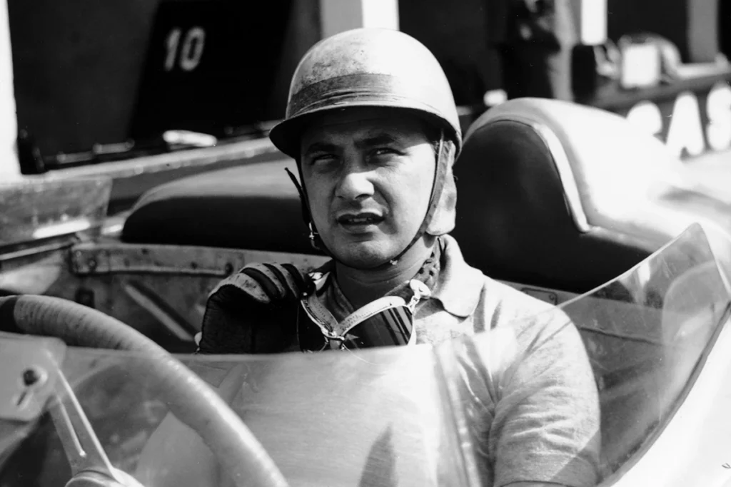 Hans Hermann, 1000 km Nürburgring, 1959. Credit: Porsche